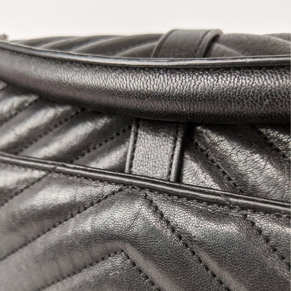 SOLD Saint Laurent Black Large College Bag - Picture 8 of 12